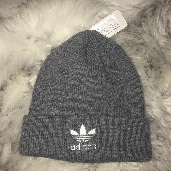 adidas Accessories - Adidas originals heather grey trefoil beanie cap